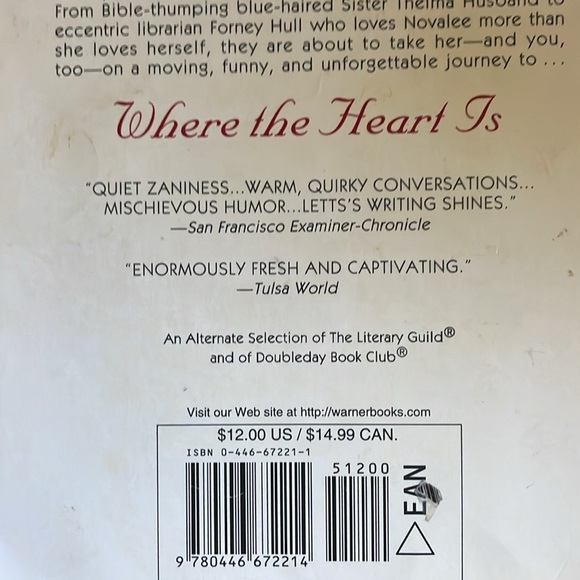 Where the Heart Is by Billie Letts - Picture 3 of 3